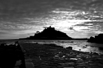 St Michaels Mount Black and White